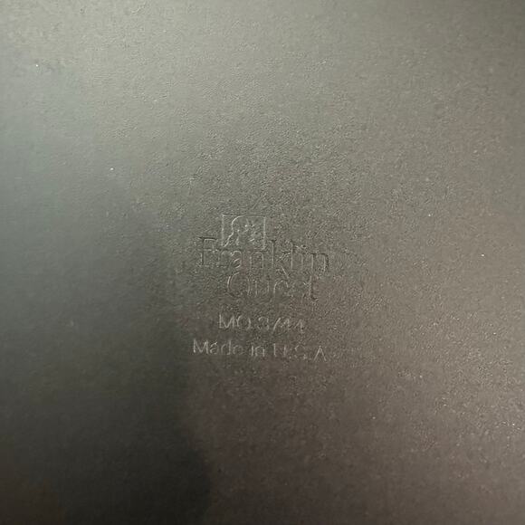 Franklin Quest Planner Brown Reddish Pebbled Leather Full Zip Large - Picture 10 of 16